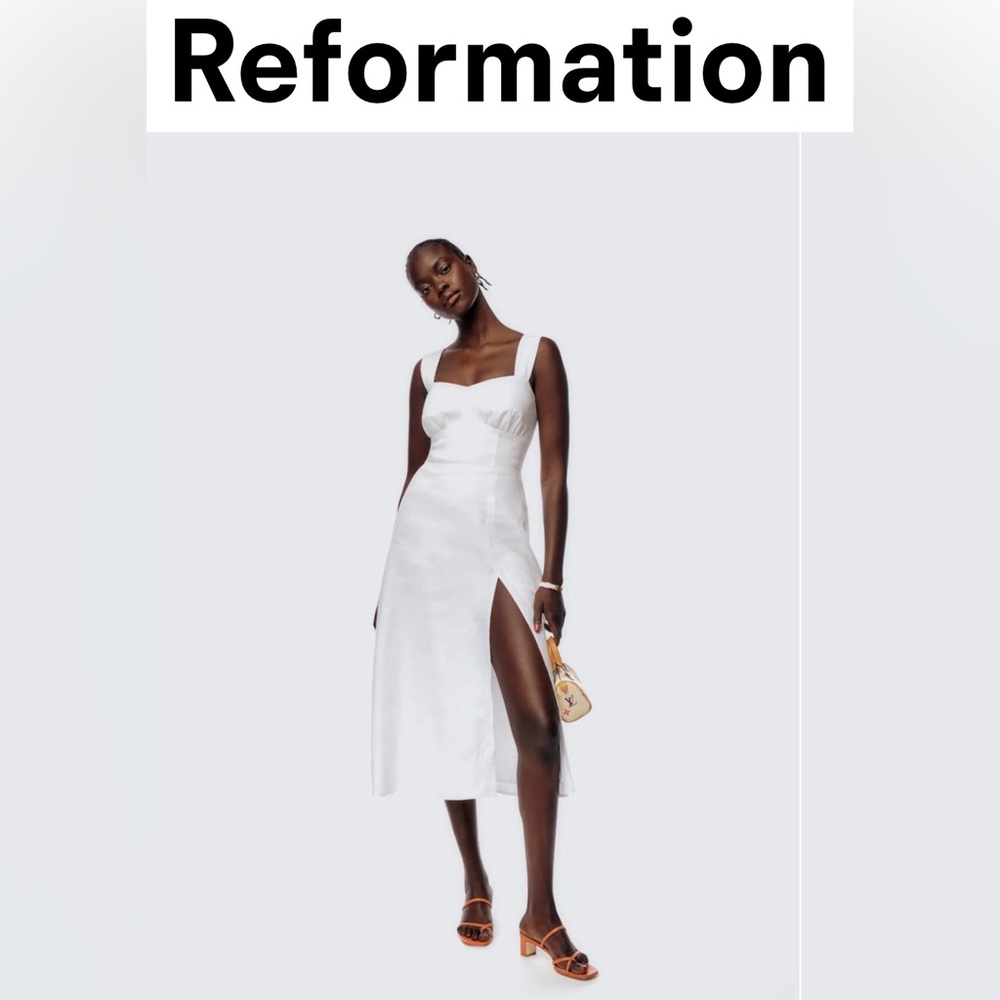 Reformation Seaside Linen Dress
